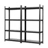 Garage Shelving 2‑Pack – 4‑Tier Steel Racks, 200kg/Tier, 180×40×180cm