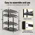 Garage Shelving 2‑Pack – 4‑Tier Steel Racks, 200kg/Tier, 180×40×180cm