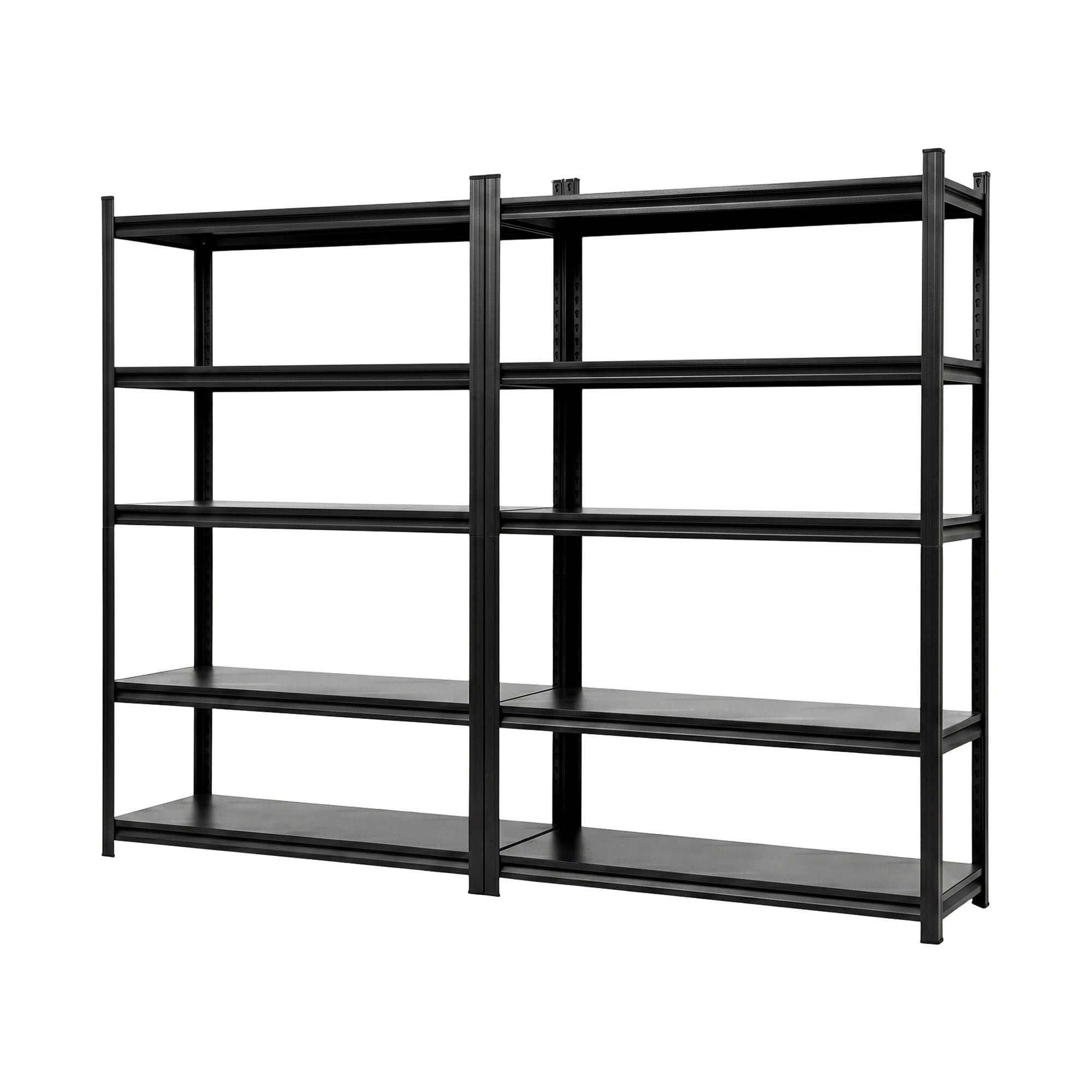 Garage Shelving 2‑Pack – 5‑Tier Steel Racks, 150kg/Tier, 120×50×183cm
