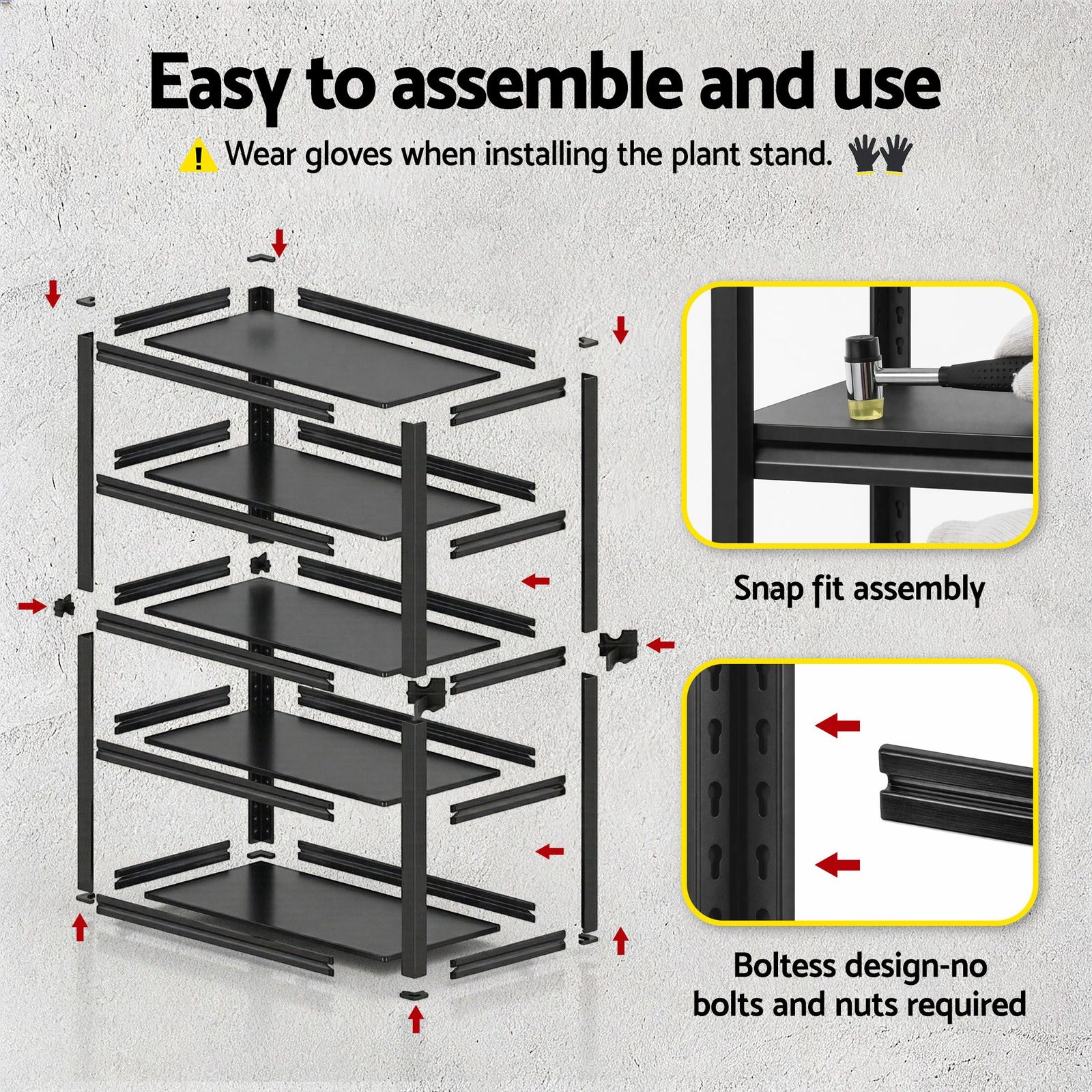 Garage Shelving 2‑Pack – 5‑Tier Steel Racks, 150kg/Tier, 120×50×183cm