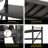 Giantz 4Mx1.8M Garage Shelving Warehouse Rack Black