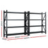 Giantz 4Mx2M Garage Shelving Warehouse Rack Black