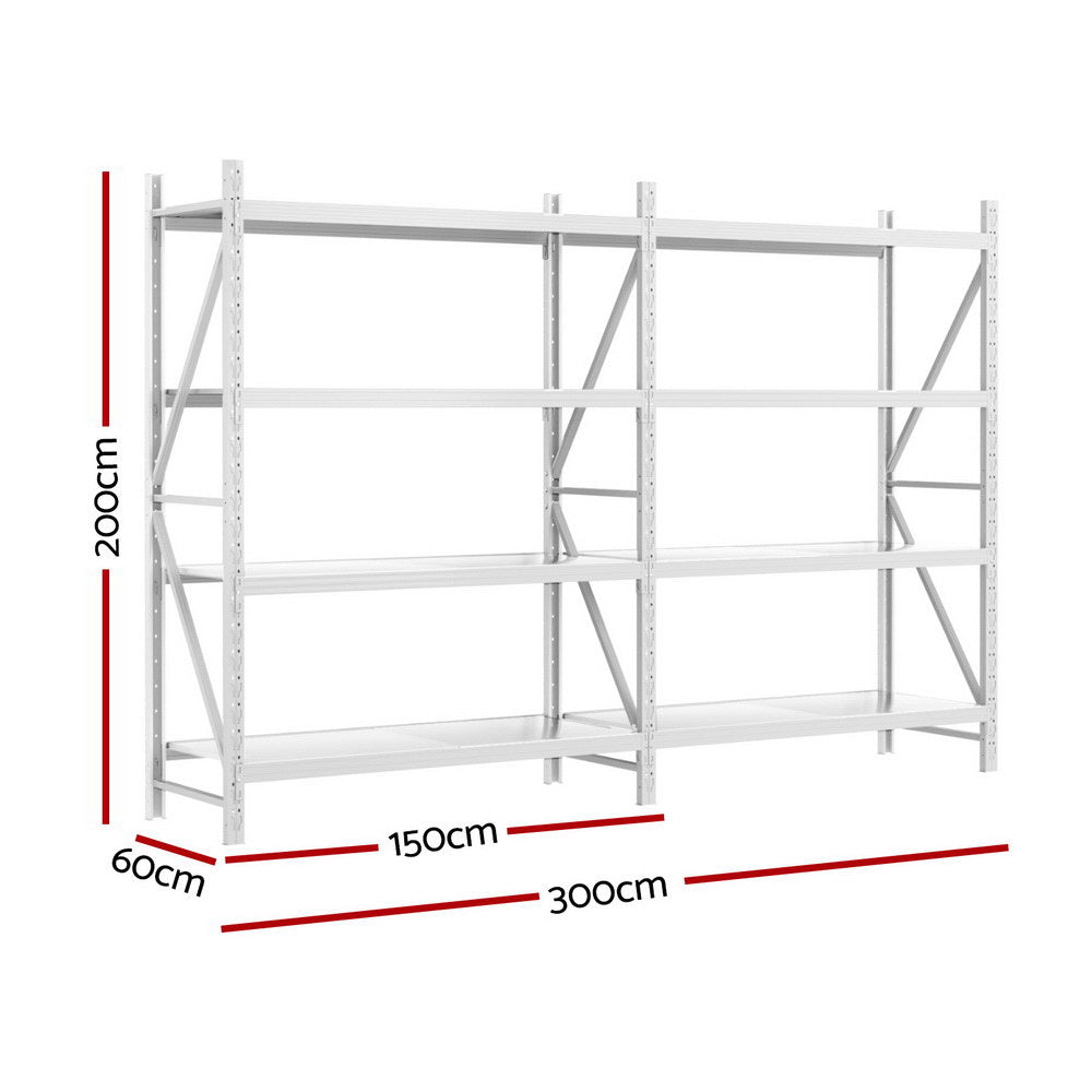 3Mx2M Giantz Garage Shelving Warehouse Rack