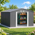 Giantz Garden Shed with 3-Tier Garage Shelving Rack Outdoor Tool Storage Racks