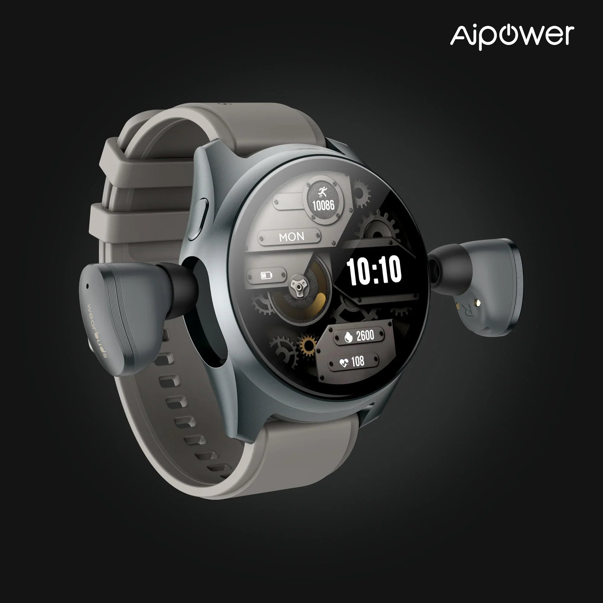Smart Watch with Earbuds Pop-Up Headphones 4G Music Fitness Tracker W28 Pro