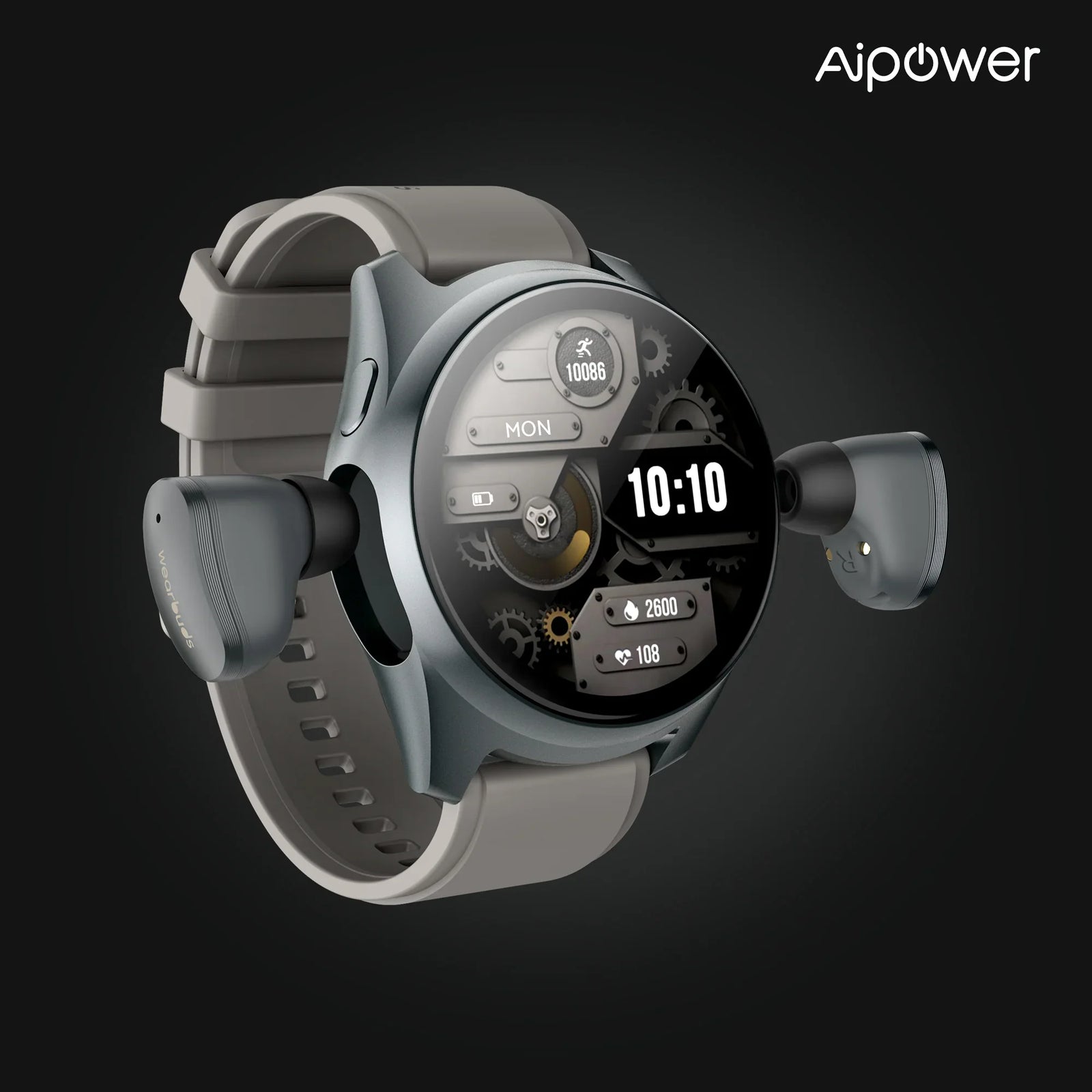 Smart Watch with Earbuds Pop-Up Headphones 4G Music Fitness Tracker W28 Pro