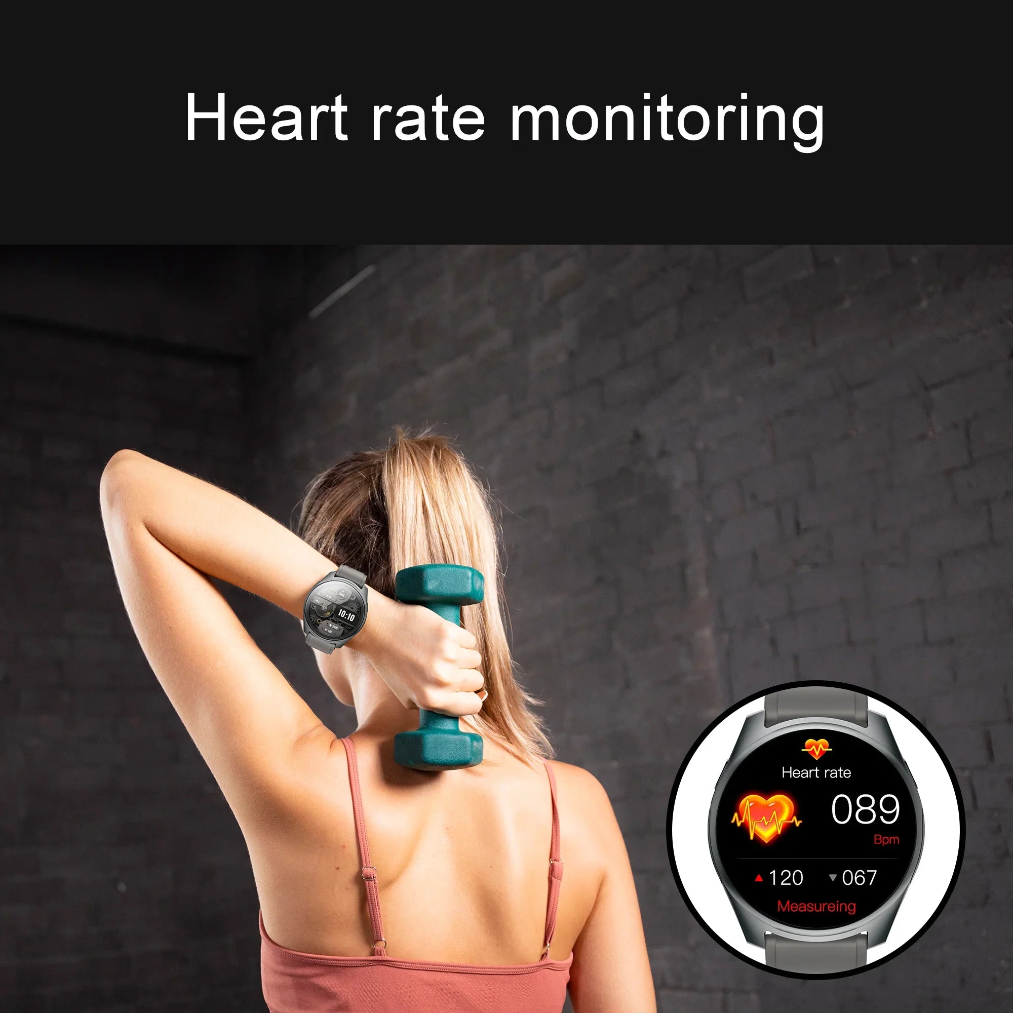 Smart Watch with Earbuds Pop-Up Headphones 4G Music Fitness Tracker W28 Pro