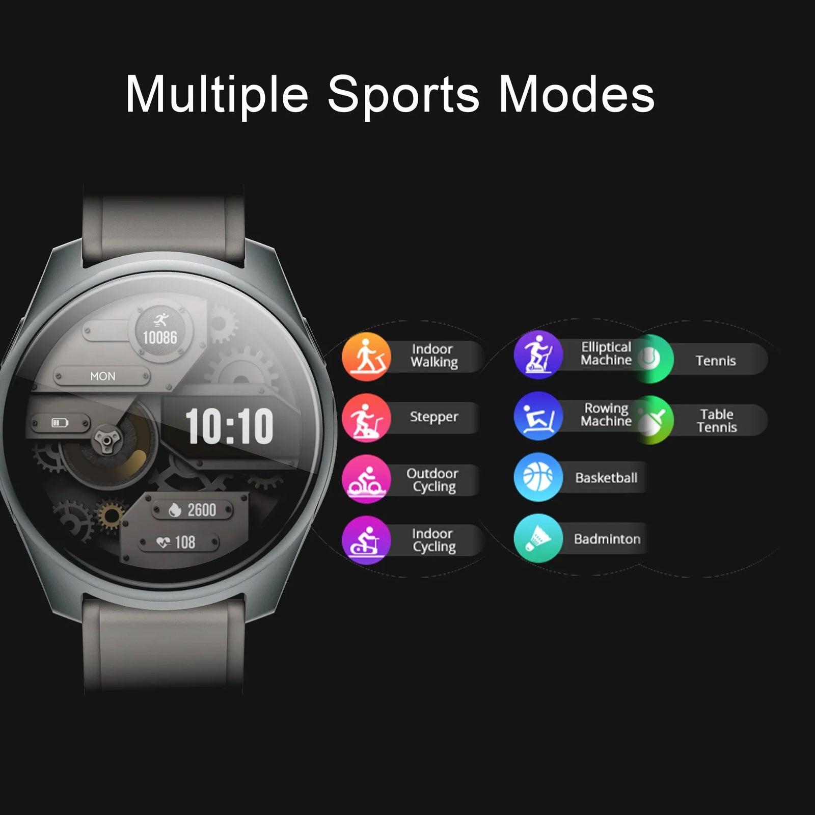 Smart Watch with Earbuds Pop-Up Headphones 4G Music Fitness Tracker W28 Pro