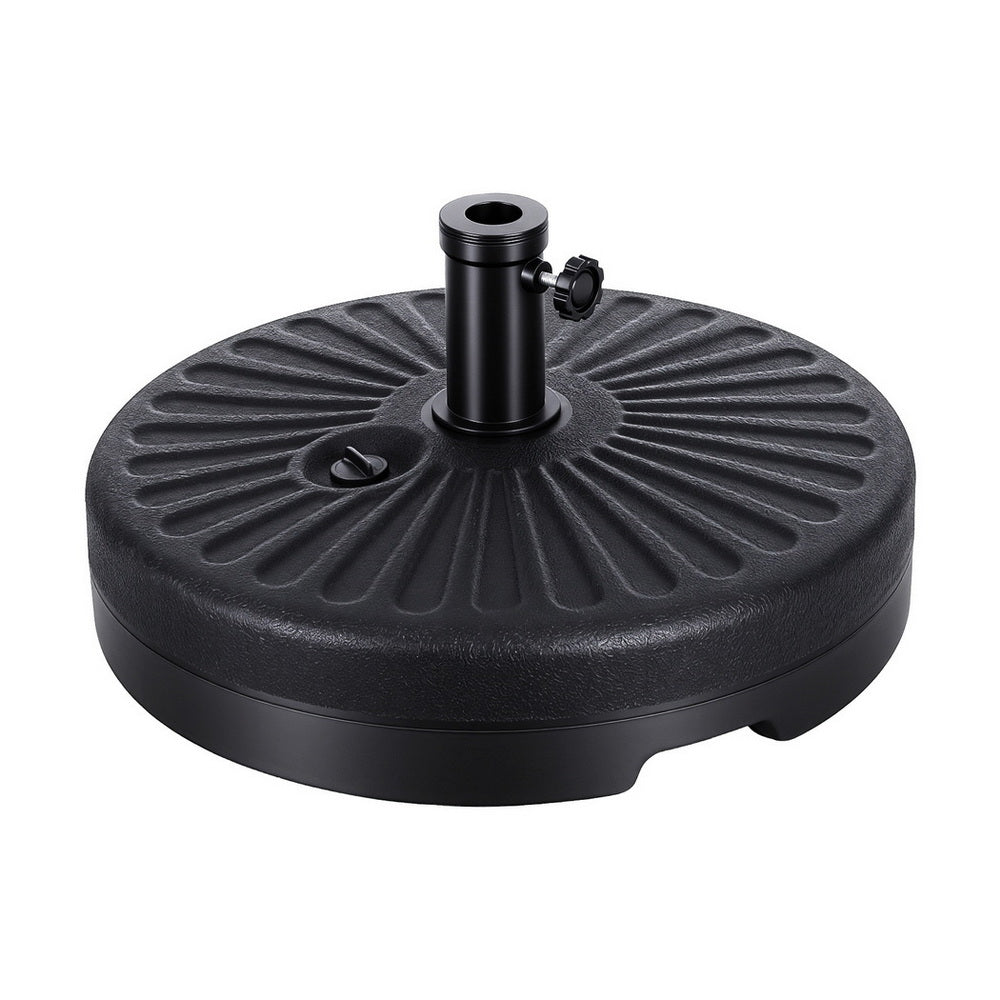 Outdoor Umbrella Base Weight Round Plastic Pole Holder 30-48mm Beach