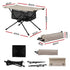 Folding Camping Table – 600D Waterproof Top, Metal Legs, Storage Net, Portable