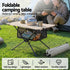 Folding Camping Table – 600D Waterproof Top, Metal Legs, Storage Net, Portable