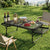 Camping Table Mesh Desktop Lightweight Portable Outdoor Folding Grill Desk