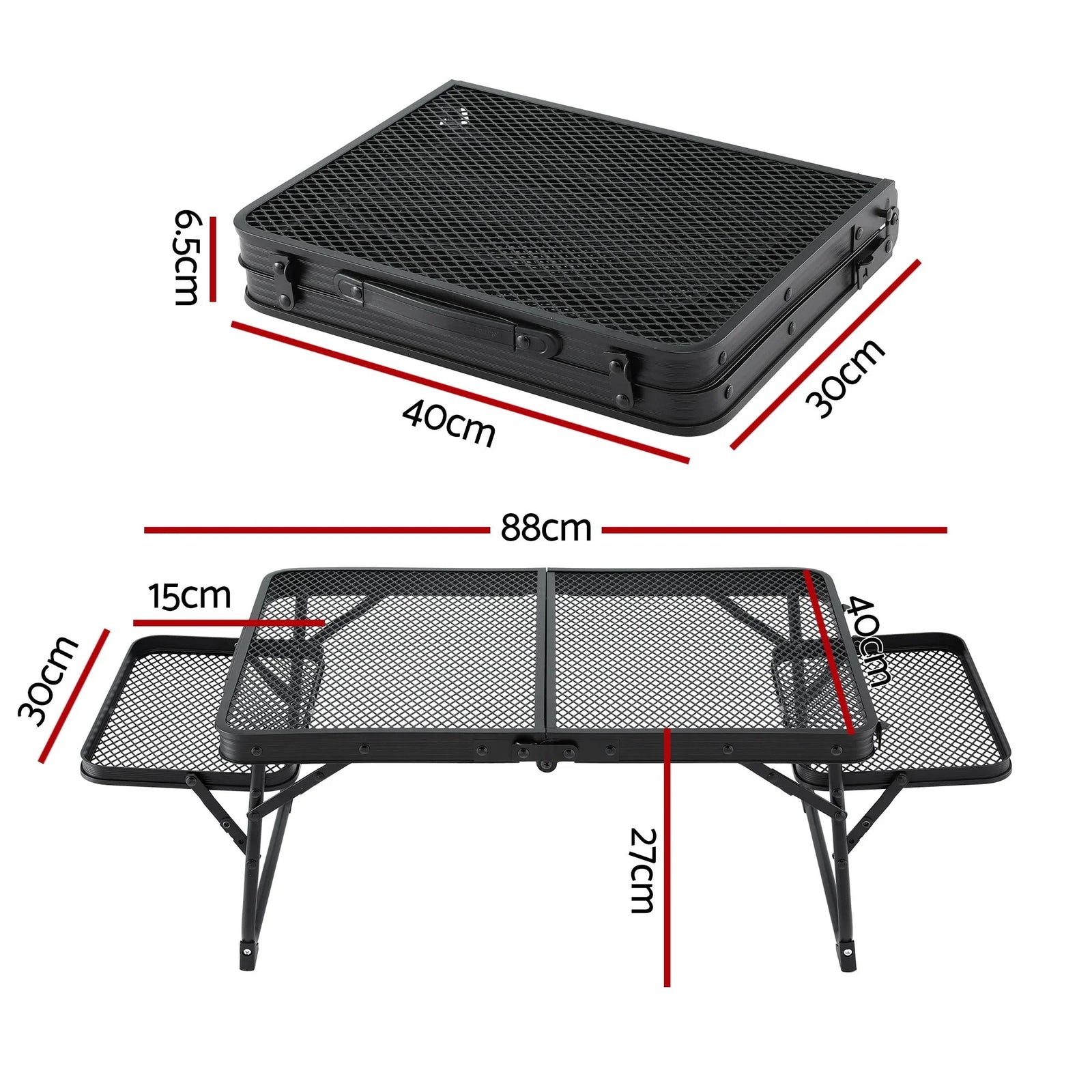 Camping Table Mesh Desktop Lightweight Portable Outdoor Folding Grill Desk