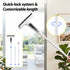 2‑in‑1 Window Cleaner – Spray Head, Microfiber Pads, Extendable 104–136cm