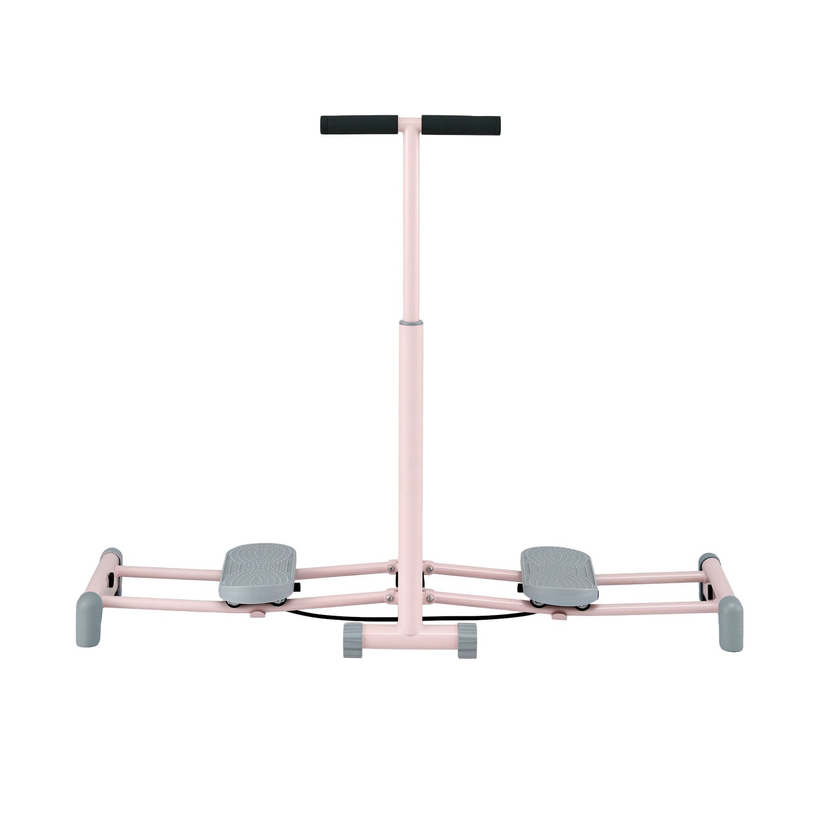 Foldable Ski Exercise Machine Leg Thigh Trainer Home Fitness Cardio Pink