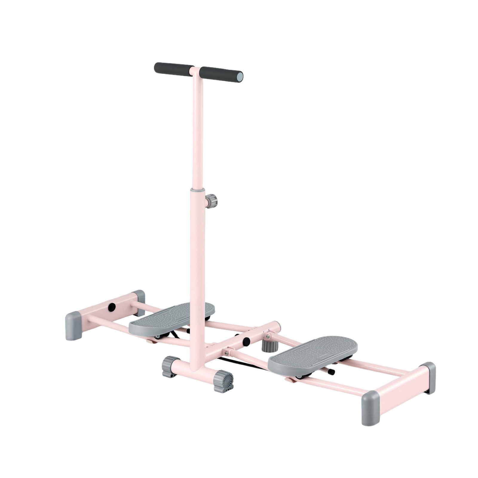Foldable Ski Exercise Machine Leg Thigh Trainer Home Fitness Cardio Pink