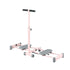 Foldable Ski Exercise Machine Leg Thigh Trainer Home Fitness Cardio Pink