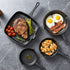 Cast Iron Fry Pan Set – 4‑Piece, 14–24cm, Dual Spouts, All Stovetops