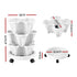 3 Tier Stackable Vertical Planter Tower Strawberry Pot Wheels White