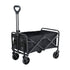 Garden Cart Folding Trolley Camping Wagon Barrow Outdoor Beach Black