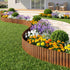 Metal Garden Edging – 10ft Flexible Corrugated Steel Lawn Border, Rust