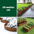 Metal Garden Edging – 10ft Flexible Corrugated Steel Lawn Border, Rust