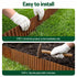 Metal Garden Edging – 10ft Flexible Corrugated Steel Lawn Border, Rust