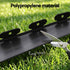 Garden Landscape Edging – Flexible PP No‑Dig Border, 10pcs + 30 Nails, Black