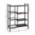 4-Tier Kitchen Rack Microwave Bakers Storage Shelf with 3 Baskets Wheels
