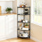 5-Tier Kitchen Corner Shelf Rack Stand Microwave Metal Storage Shelves