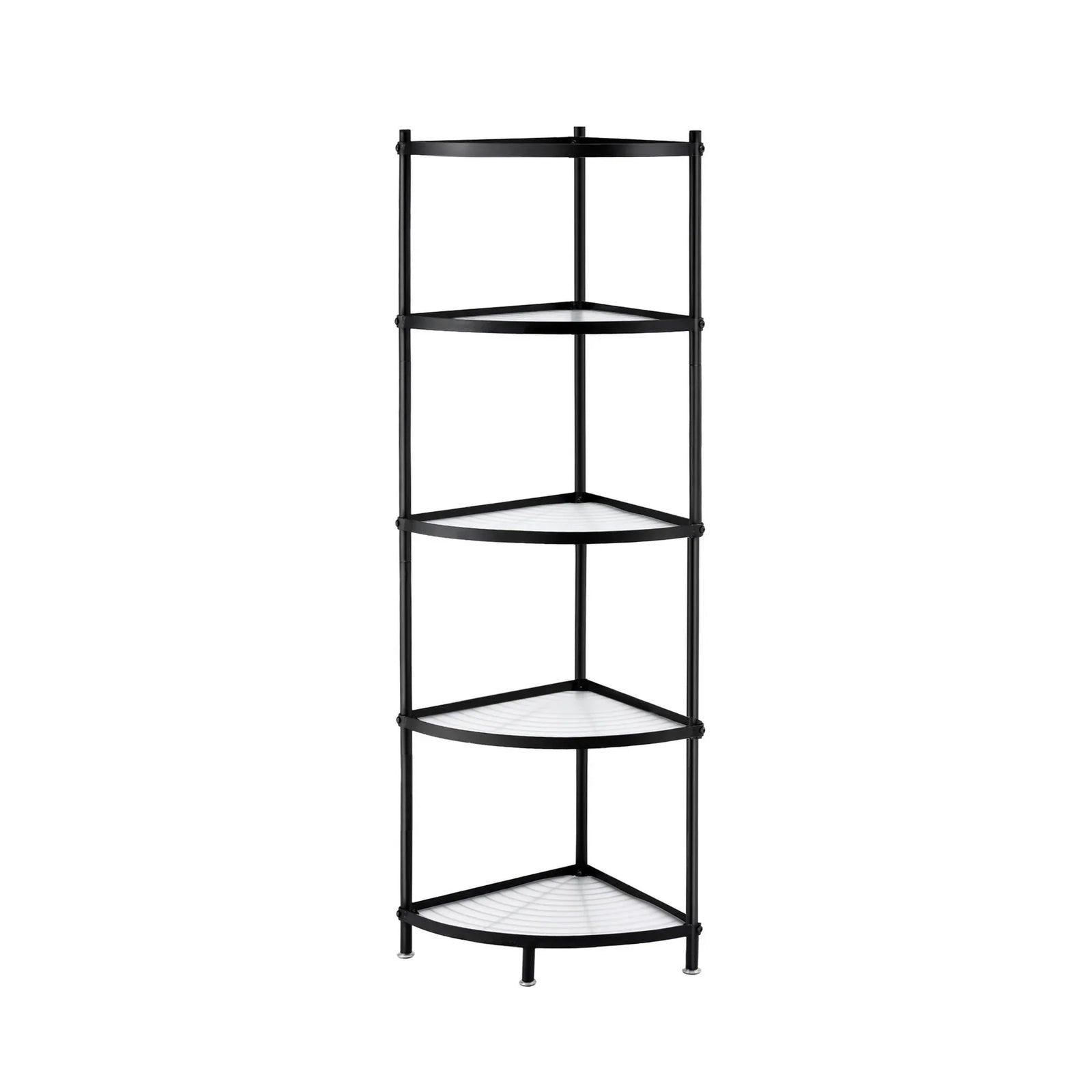 5-Tier Kitchen Corner Shelf Rack Stand Microwave Metal Storage Shelves