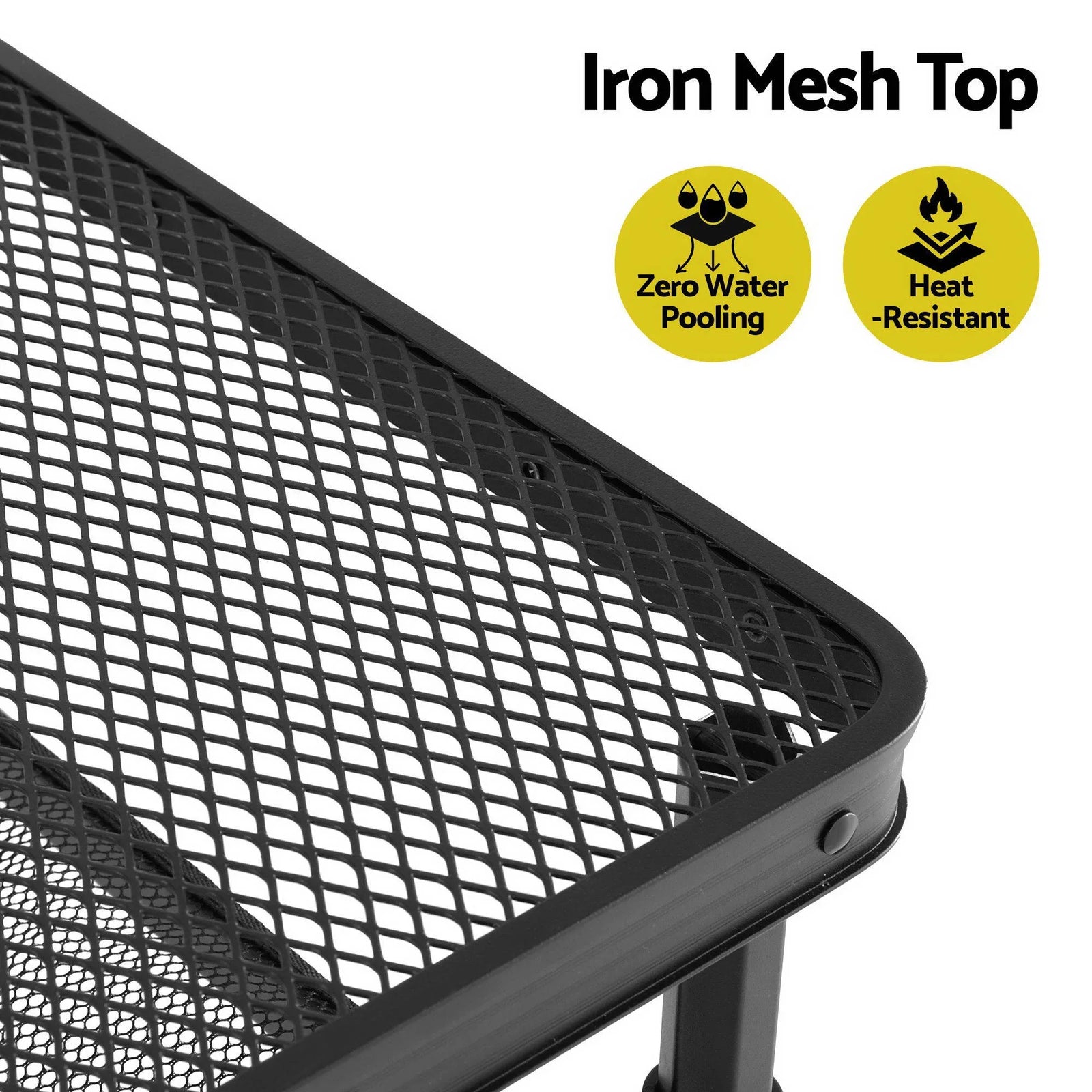 Heavy‑Duty Camping Mesh Table with 30kg Capacity & Foldable Portable Design