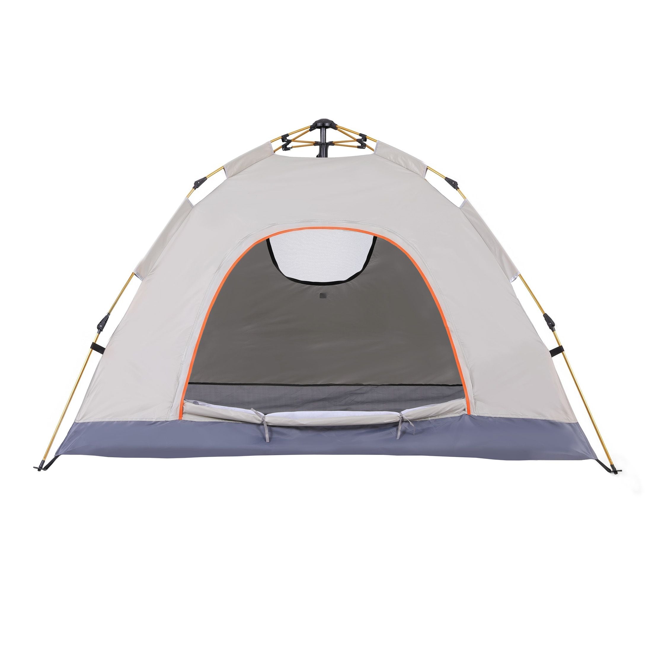 Camping Tent 2–3 Person – Instant Pop Up, PU3000, Oxford Cloth, Beige