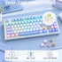 SOLAKAKA A75 Wireless Mechanical Keyboard 75% Gasket Hot-Swap RGB Knob Blue