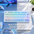 SOLAKAKA A75 Wireless Mechanical Keyboard 75% Gasket Hot-Swap RGB Knob Blue