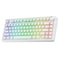SOLAKAKA A75 Wireless Mechanical Keyboard 75% Gasket Hot-Swap RGB Knob White