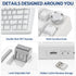 SOLAKAKA A75 Wireless Mechanical Keyboard 75% Gasket Hot-Swap RGB Knob White