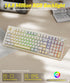 SOLAKAKA Ki99 Pro Wireless Mechanical Keyboard 99 Key Gasket Hot-Swap RGB Orange