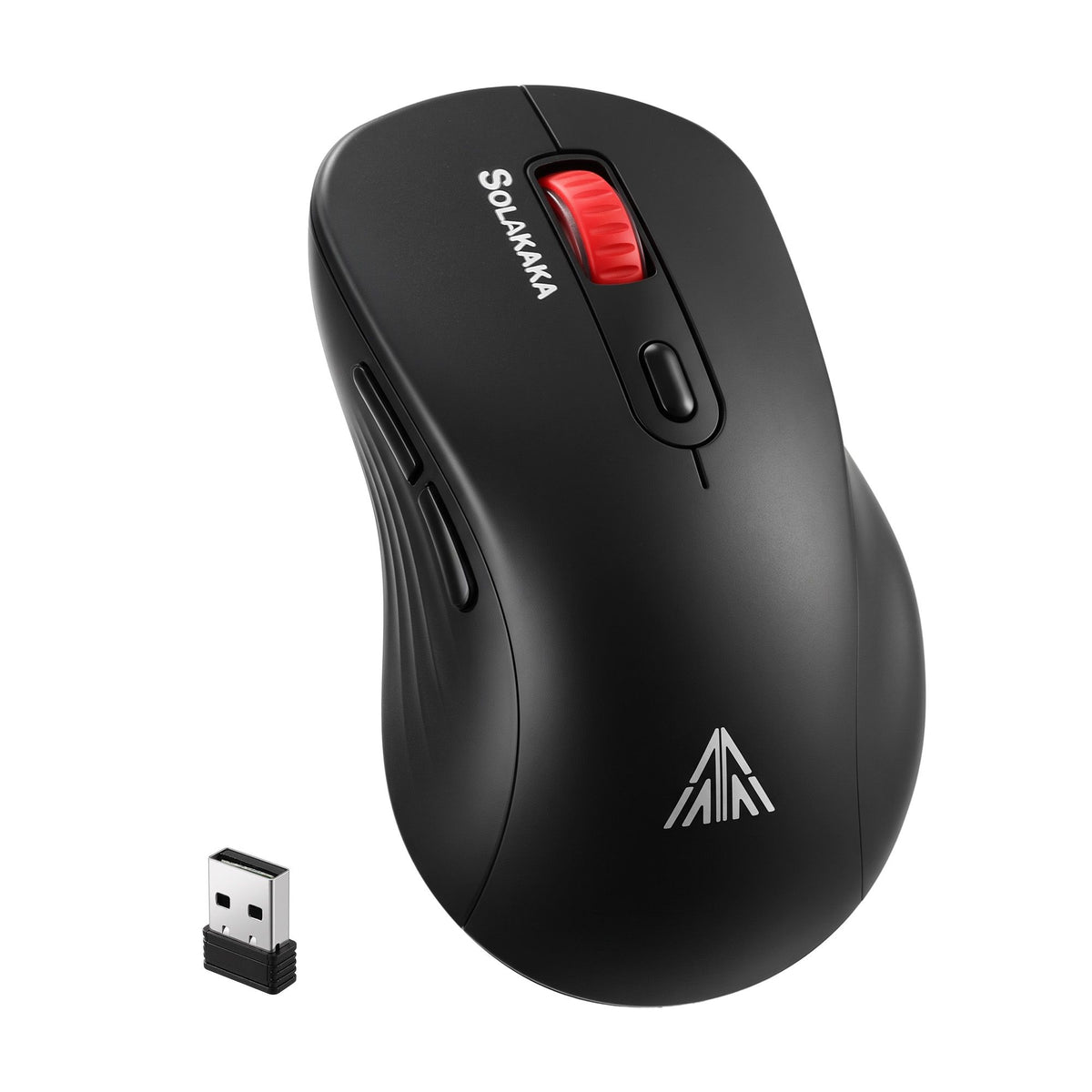 SOLAKAKA SM66 Silent Wireless Mouse Bluetooth 2.4GHz Multi-Device 4200 DPI Black