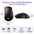 SOLAKAKA SM66 Silent Wireless Mouse Bluetooth 2.4GHz Multi-Device 4200 DPI Black