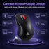 SOLAKAKA SM66 Silent Wireless Mouse Bluetooth 2.4GHz Multi-Device 4200 DPI Black