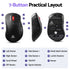 SOLAKAKA SM66 Silent Wireless Mouse Bluetooth 2.4GHz Multi-Device 4200 DPI Black