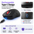SOLAKAKA SM66 Silent Wireless Mouse Bluetooth 2.4GHz Multi-Device 4200 DPI Black
