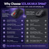 SOLAKAKA SM66 Silent Wireless Mouse Bluetooth 2.4GHz Multi-Device 4200 DPI Black