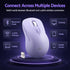 SOLAKAKA SM66 Silent Wireless Mouse Bluetooth 2.4GHz Multi-Device 4200DPI Purple