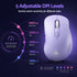 SOLAKAKA SM66 Silent Wireless Mouse Bluetooth 2.4GHz Multi-Device 4200DPI Purple