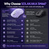 SOLAKAKA SM66 Silent Wireless Mouse Bluetooth 2.4GHz Multi-Device 4200DPI Purple