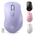SOLAKAKA SM66 Silent Wireless Mouse Bluetooth 2.4GHz Multi-Device 4200DPI Purple