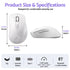 SOLAKAKA SM66 Silent Wireless Mouse Bluetooth 2.4GHz Multi-Device 4200 DPI White