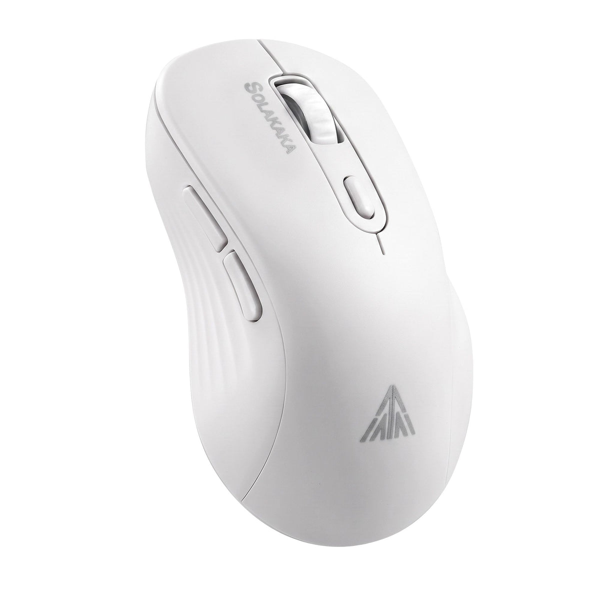 SOLAKAKA SM66 Silent Wireless Mouse Bluetooth 2.4GHz Multi-Device 4200 DPI White